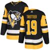 Pánské NHL Pittsburgh Penguins dresy 19 Bryan Trottier Authentic Černá Adidas Domácí
