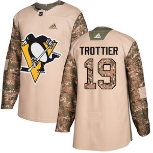 Pánské NHL Pittsburgh Penguins dresy 19 Bryan Trottier Authentic Camo Adidas Veterans Day Practice