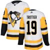 Pánské NHL Pittsburgh Penguins dresy 19 Bryan Trottier Authentic Bílý Adidas Venkovní