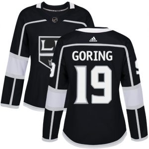 Dámské NHL Los Angeles Kings dresy 19 Butch Goring Authentic Černá Adidas Domácí