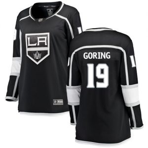 Dámské NHL Los Angeles Kings dresy 19 Butch Goring Breakaway Černá Fanatics Branded Domácí