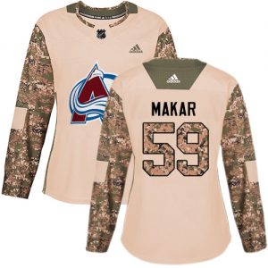 Dámské NHL Colorado Avalanche dresy 59 Cale Makar Authentic Camo Adidas Veterans Day Practice