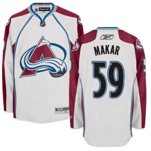 Dámské NHL Colorado Avalanche dresy 59 Cale Makar Authentic Bílý Reebok Venkovní hokejové dresy