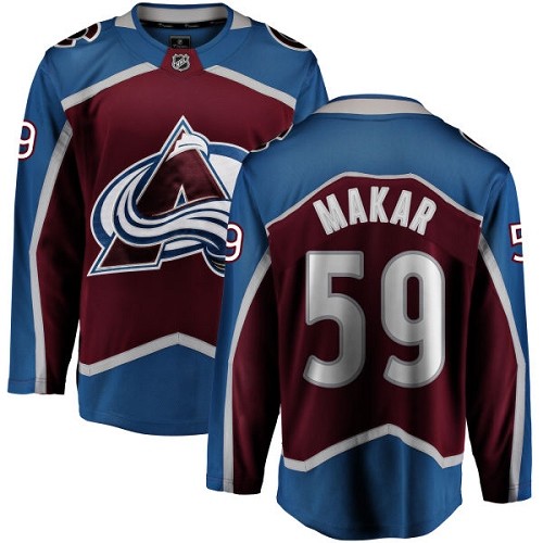 Pánské NHL Colorado Avalanche dresy 59 Cale Makar Breakaway Maroon Fanatics Branded Domácí