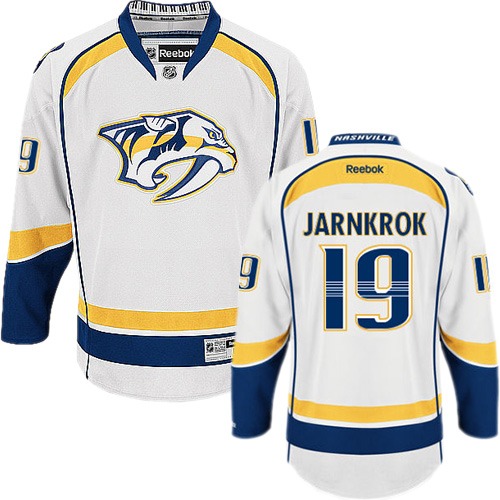 Pánské NHL Nashville Predators dresy 19 Calle Jarnkrok Authentic Bílý Reebok Venkovní hokejové dresy