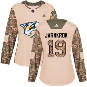 Dámské NHL Nashville Predators dresy 19 Calle Jarnkrok Authentic Camo Adidas Veterans Day Practice