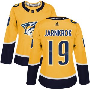 Dámské NHL Nashville Predators dresy 19 Calle Jarnkrok Authentic Zlato Adidas Domácí