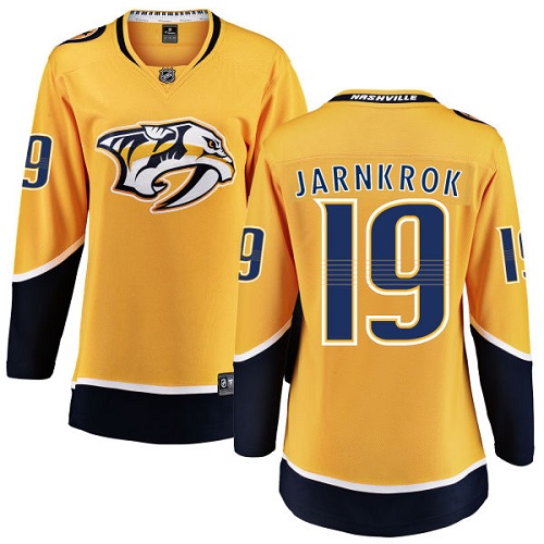 Dámské NHL Nashville Predators dresy 19 Calle Jarnkrok Breakaway Zlato Fanatics Branded Domácí