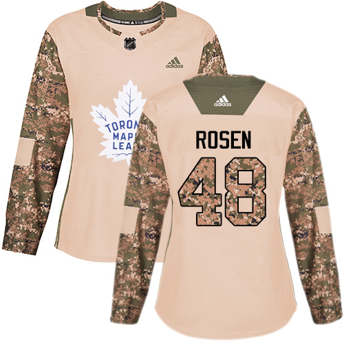 Dámské NHL Toronto Maple Leafs dresy 48 Calle Rosen Authentic Camo Adidas Veterans Day Practice