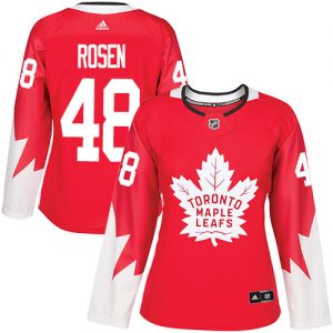 Dámské NHL Toronto Maple Leafs dresy 48 Calle Rosen Authentic Červené Adidas Alternate