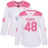 Dámské NHL Toronto Maple Leafs dresy 48 Calle Rosen Authentic Bílý Růžový Adidas Fashion