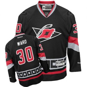Pánské NHL Carolina Hurricanes dresy 30 Cam Ward Authentic Černá Reebok Alternativní hokejové dresy