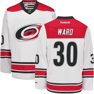 Pánské NHL Carolina Hurricanes dresy 30 Cam Ward Authentic Bílý Reebok Venkovní hokejové dresy