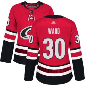 Dámské NHL Carolina Hurricanes dresy 30 Cam Ward Authentic Červené Adidas Domácí