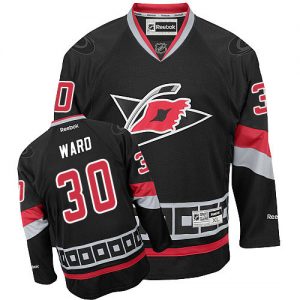 Dětské NHL Carolina Hurricanes dresy 30 Cam Ward Authentic Černá Reebok Alternativní hokejové dresy