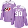 Dětské NHL Carolina Hurricanes dresy 30 Cam Ward Authentic Nachový Adidas Fights Cancer Practice