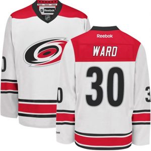 Dětské NHL Carolina Hurricanes dresy 30 Cam Ward Authentic Bílý Reebok Venkovní hokejové dresy