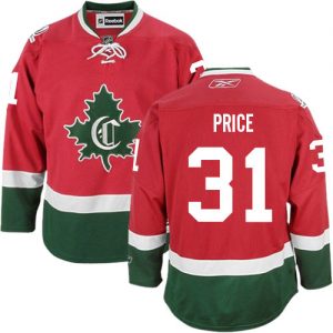 Pánské NHL Montreal Canadiens dresy 31 Carey Price Authentic Červené Reebok Alternativní New CD