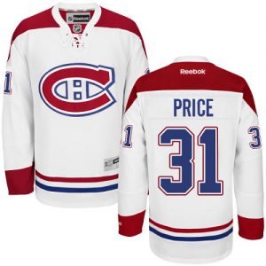 Pánské NHL Montreal Canadiens dresy 31 Carey Price Authentic Bílý Reebok Venkovní hokejové dresy