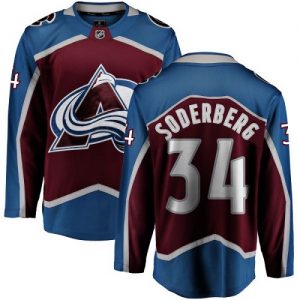 Pánské NHL Colorado Avalanche dresy 34 Carl Soderberg Breakaway Maroon Fanatics Branded Domácí