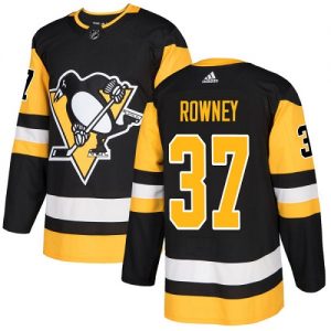 Pánské NHL Pittsburgh Penguins dresy 37 Carter Rowney Authentic Černá Adidas Domácí