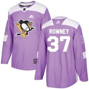 Pánské NHL Pittsburgh Penguins dresy 37 Carter Rowney Authentic Nachový Adidas Fights Cancer Practice