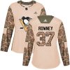Dámské NHL Pittsburgh Penguins dresy 37 Carter Rowney Authentic Camo Adidas Veterans Day Practice