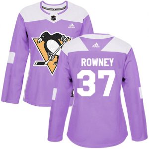 Dámské NHL Pittsburgh Penguins dresy 37 Carter Rowney Authentic Nachový Adidas Fights Cancer Practice
