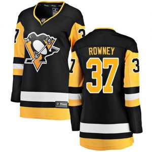Dámské NHL Pittsburgh Penguins dresy 37 Carter Rowney Breakaway Černá Fanatics Branded Domácí