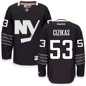 Pánské NHL New York Islanders dresy 53 Casey Cizikas Authentic Černá Reebok Alternativní hokejové dresy