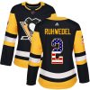 Dámské NHL Pittsburgh Penguins dresy 2 Chad Ruhwedel Authentic Černá Adidas USA Flag Fashion