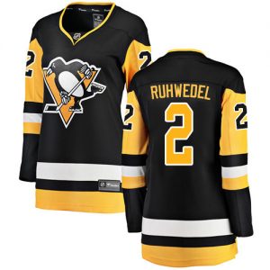 Dámské NHL Pittsburgh Penguins dresy 2 Chad Ruhwedel Breakaway Černá Fanatics Branded Domácí