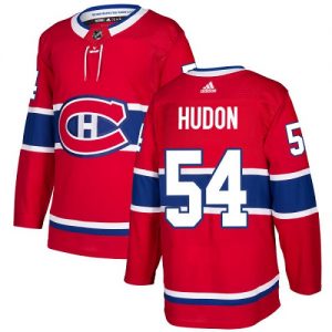 Pánské NHL Montreal Canadiens dresy 54 Charles Hudon Authentic Červené Adidas Domácí