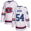 Pánské NHL Montreal Canadiens dresy 54 Charles Hudon Authentic Bílý Adidas 2017 100 Classic