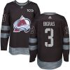 Pánské NHL Colorado Avalanche dresy 3 Chris Bigras Authentic Černá Adidas 1917 2017 100th Anniversary