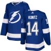 Pánské NHL Tampa Bay Lightning dresy 14 Chris Kunitz Authentic královská modrá Adidas Domácí
