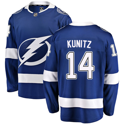 Pánské NHL Tampa Bay Lightning dresy 14 Chris Kunitz Breakaway královská modrá Fanatics Branded Domácí
