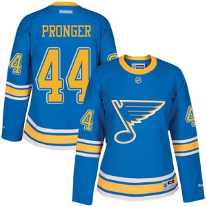 Dámské NHL St. Louis Blues dresy 44 Chris Pronger Authentic modrá Reebok 2017 Winter Classic