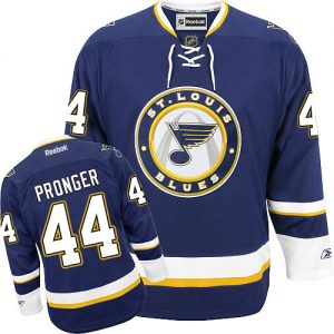 Dámské NHL St. Louis Blues dresy 44 Chris Pronger Authentic Námořnická modrá Reebok Alternativní hokejové dresy
