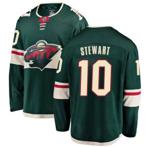 Pánské NHL Minnesota Wild dresy 10 Chris Stewart Breakaway Zelená Fanatics Branded Domácí