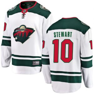 Pánské NHL Minnesota Wild dresy 10 Chris Stewart Breakaway Bílý Fanatics Branded Venkovní