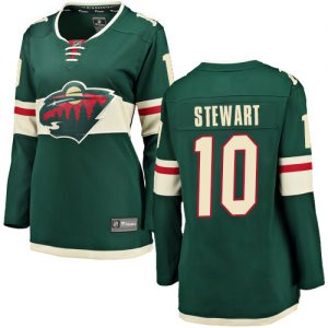 Dámské NHL Minnesota Wild dresy 10 Chris Stewart Breakaway Zelená Fanatics Branded Domácí