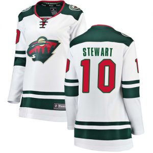 Dámské NHL Minnesota Wild dresy 10 Chris Stewart Breakaway Bílý Fanatics Branded Venkovní