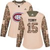 Dámské NHL Montreal Canadiens dresy 15 Chris Terry Authentic Camo Adidas Veterans Day Practice