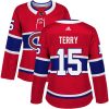 Dámské NHL Montreal Canadiens dresy 15 Chris Terry Authentic Červené Adidas Domácí