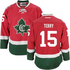 Dámské NHL Montreal Canadiens dresy 15 Chris Terry Authentic Červené Reebok Alternativní New CD