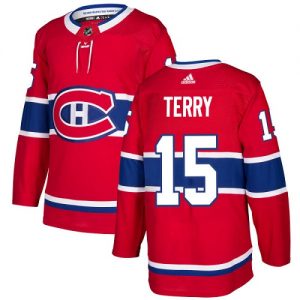 Dětské NHL Montreal Canadiens dresy 15 Chris Terry Authentic Červené Adidas Domácí