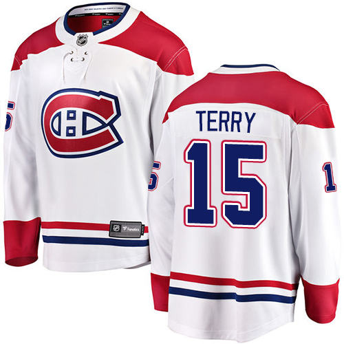 Dětské NHL Montreal Canadiens dresy 15 Chris Terry Breakaway Bílý Fanatics Branded Venkovní