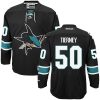 Pánské NHL San Jose Sharks dresy 50 Chris Tierney Authentic Černá Reebok Alternativní hokejové dresy