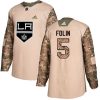 Dětské NHL Los Angeles Kings dresy 5 Christian Folin Authentic Camo Adidas Veterans Day Practice